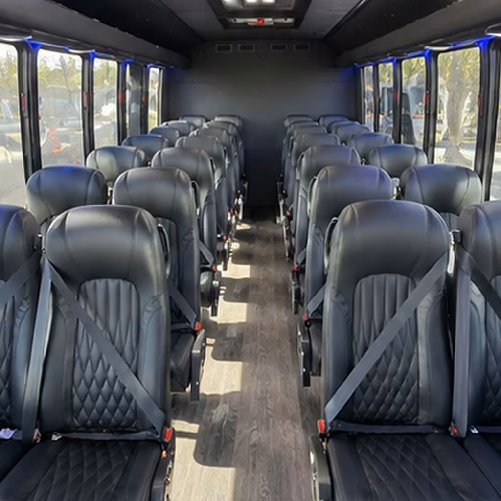 25 passenger minibus interior