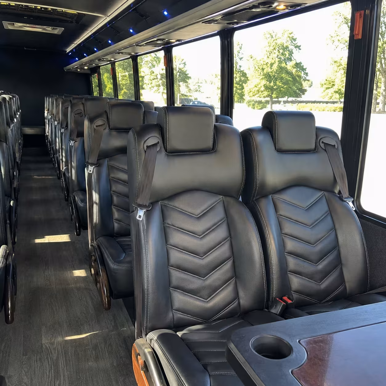 35 passenger minibus inside