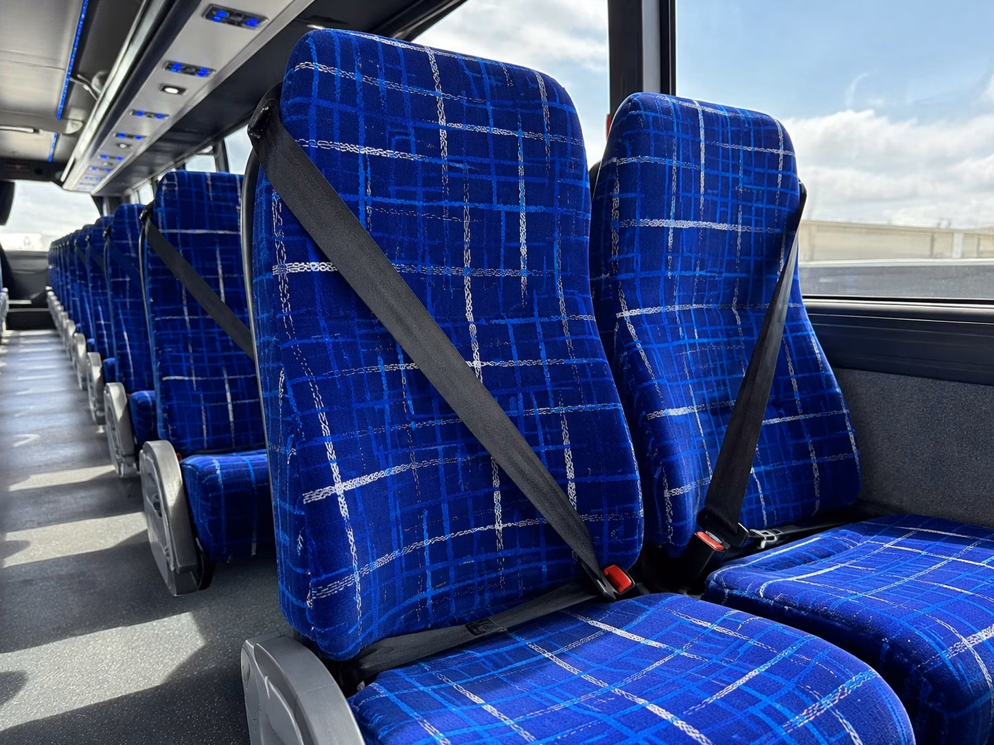 broken arrow charter bus interior