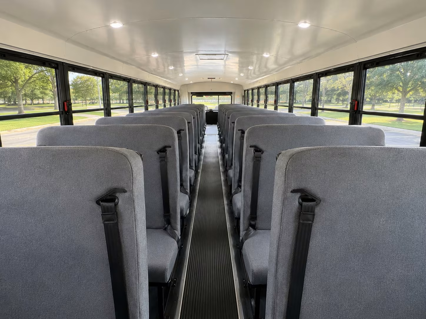 school bus inside