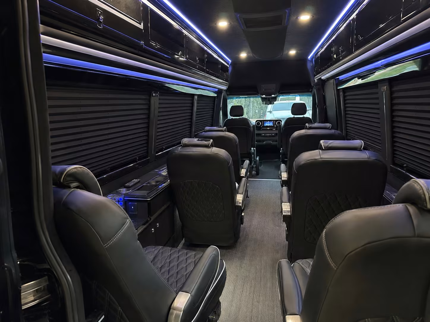 sprinter van with driver interior