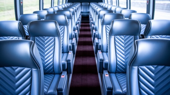 56 passenger charter bus interior broken arrow