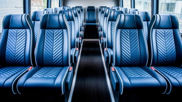 broken arrow 15 passenger minibus inside